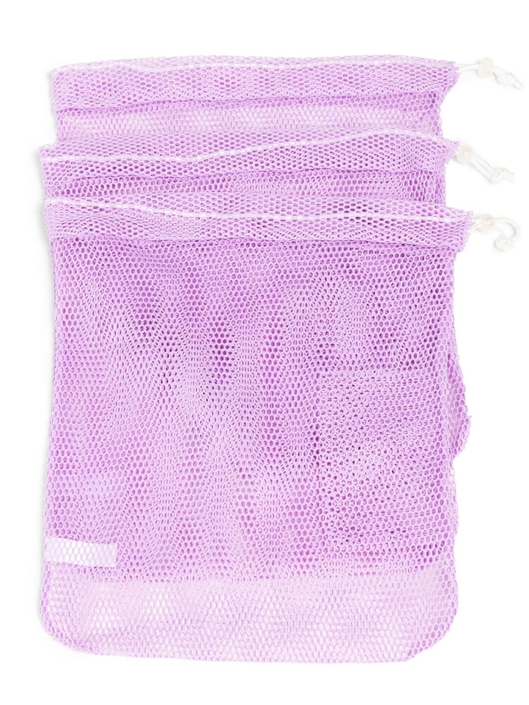 Drawstring Mesh Bag Pointe Shoe, Color: Lavendar