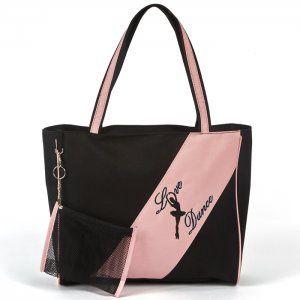 Pink/Black &quot;Love Dance&quot; Tote