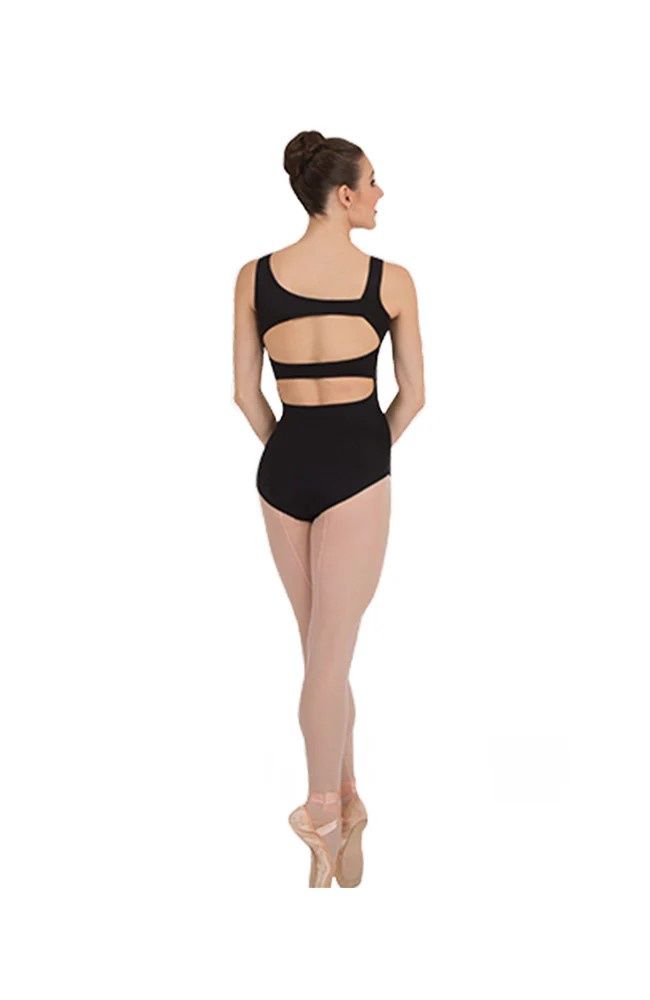 Adult Asymmetrical Back Strap Leotard - Womans, Color: Black, Size: XSA