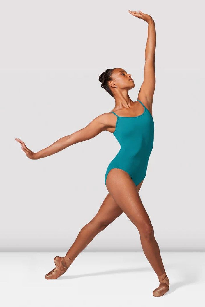 BLOCH Ladies Nejor Camisole Leotard, Color: Teal, Size: MA
