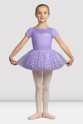 Girls Mirella Glow Girl Cap Sleeve Tutu Dress