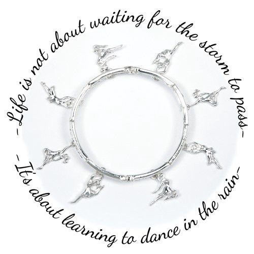 Silver Insirational Charm Bracelet
