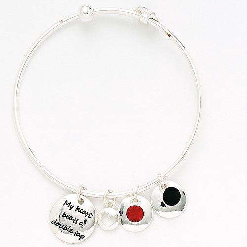 Charm Bracelet &quot;My heart beats a double tap&quot;