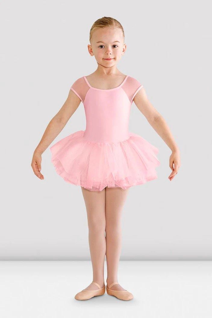 Girls Hanami Tutu Leotard Dress, Color: Candy Pink, Size: 2-4