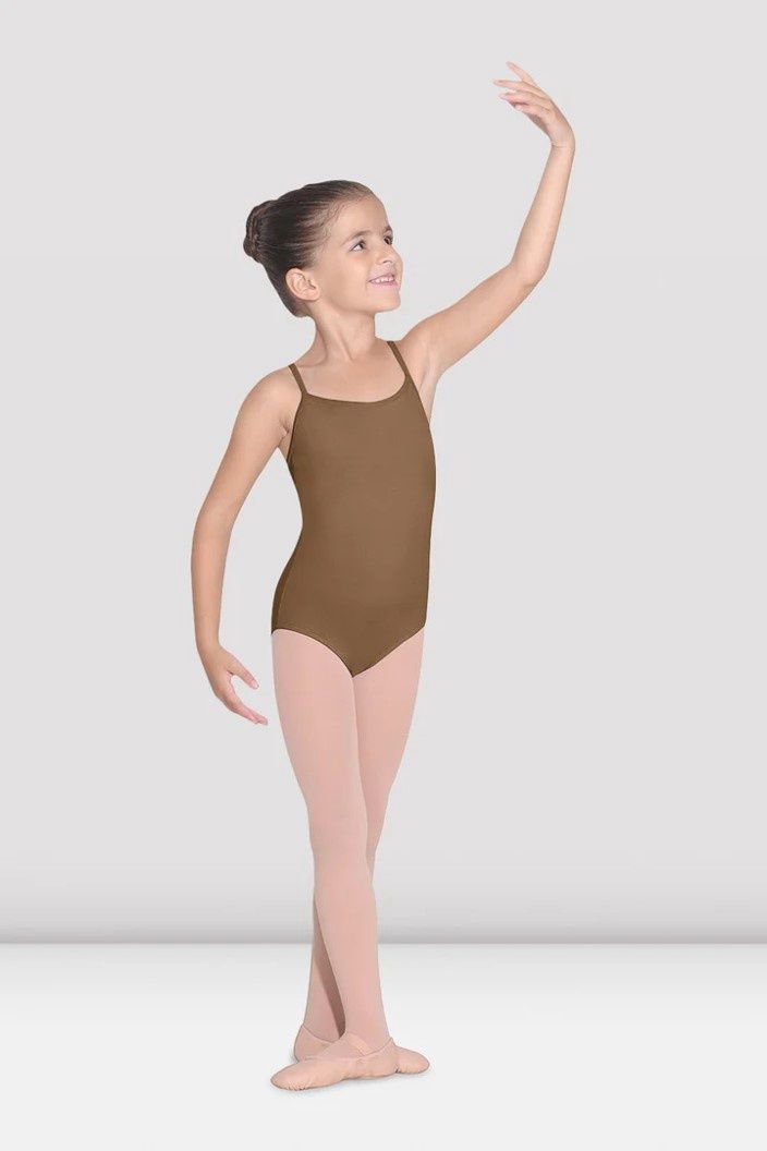 Girls Parem Camisole Leotard, Color: Almond, Size: 2-4