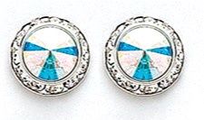 Performance Earrings, Color: Crystal AB, Size: Small, Type: Post