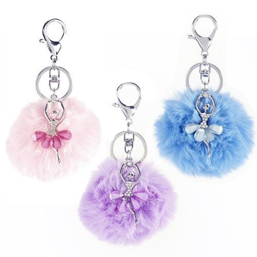 Ballerina Keychain Pouf