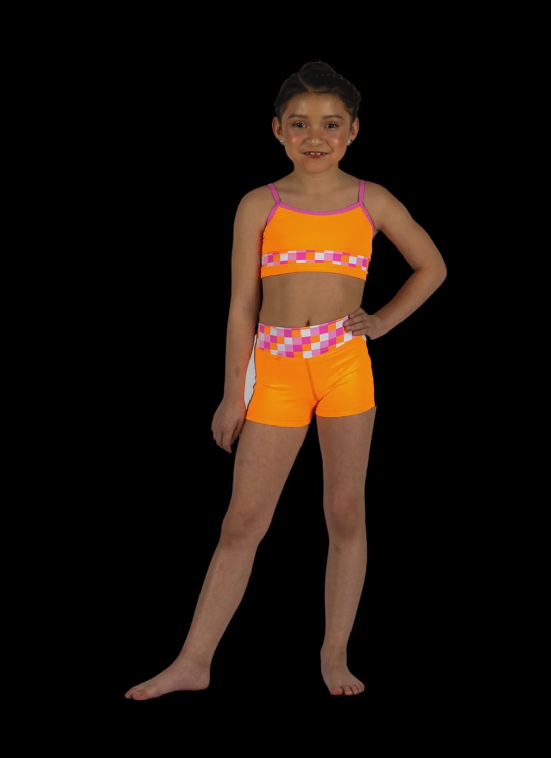 Check Me Out Top, Color: Orange, Size: 4-6