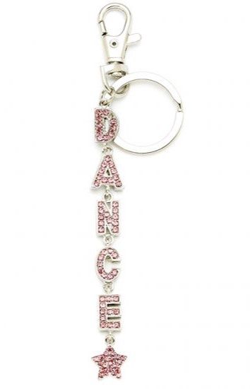 Dance Word Keychain, Color: Pink