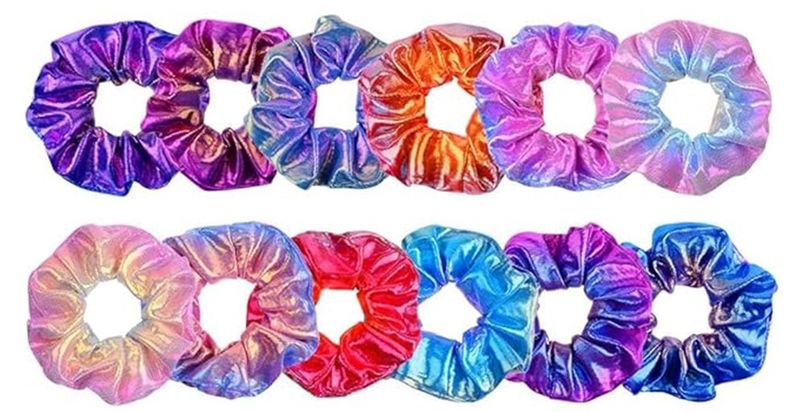 Shiny Metallic Scrunchie