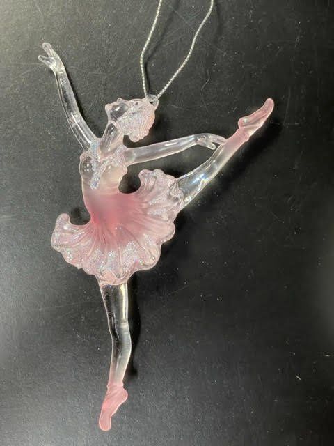 Acrylic Ballerina Ornament, Style: Arabesque
