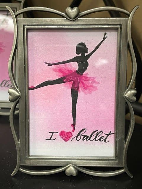 Inspirational Dance Quote Frames 2&quot; x 3&quot;, Type: I &lt;3 Ballet