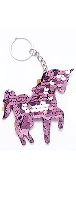 Sequin Unicorn Keychain