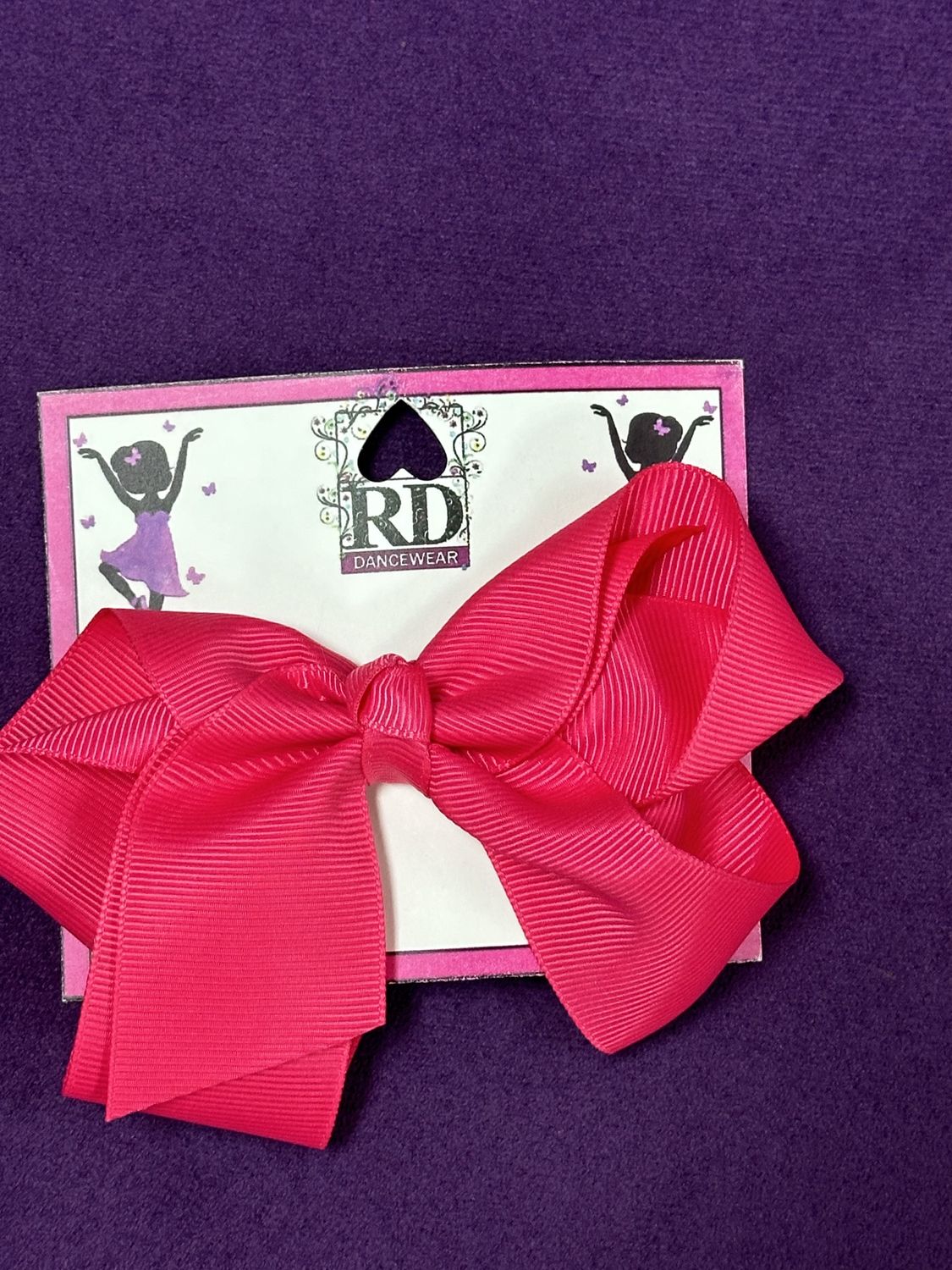 PINK Hair Bow 4&quot;