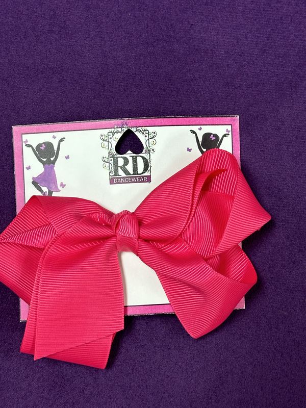 PINK Hair Bow 4&quot;