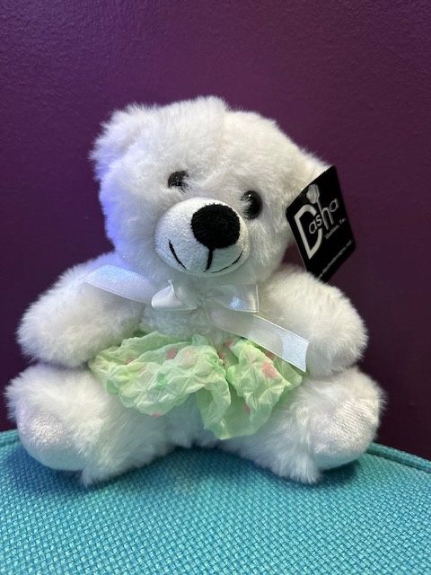 Tutu Bear Green/ White