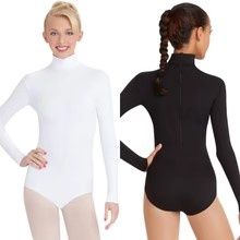 Team Basics Turtleneck Long Sleeve Leotard w/ Bottom Snaps-Womens