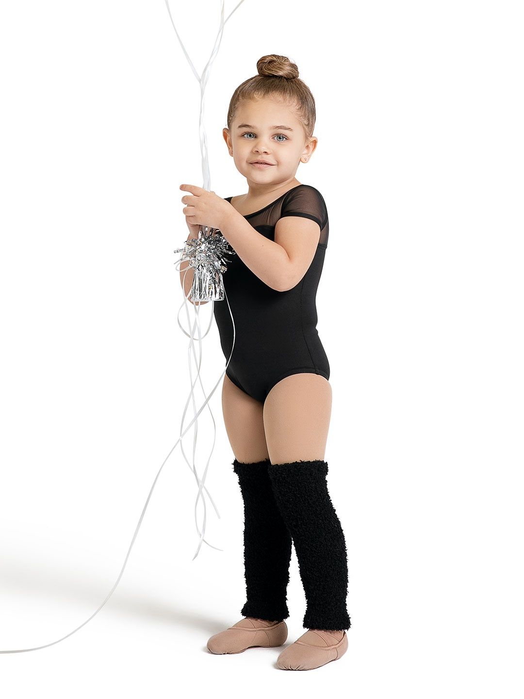 Harmonie 12&quot; Pamper Legwarmer - Child, Color: Black, Size: 12&quot;