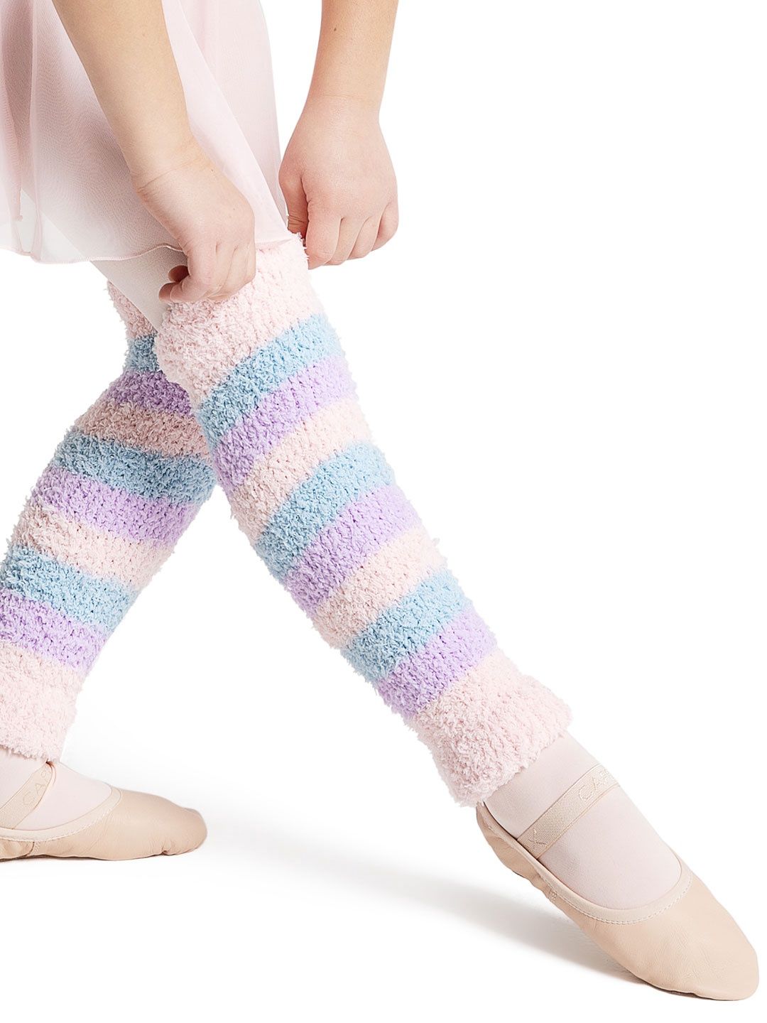 Harmonie 12&quot; Striped Pamper Legwarmer - Child, Color: LPL, Size: 12&quot;