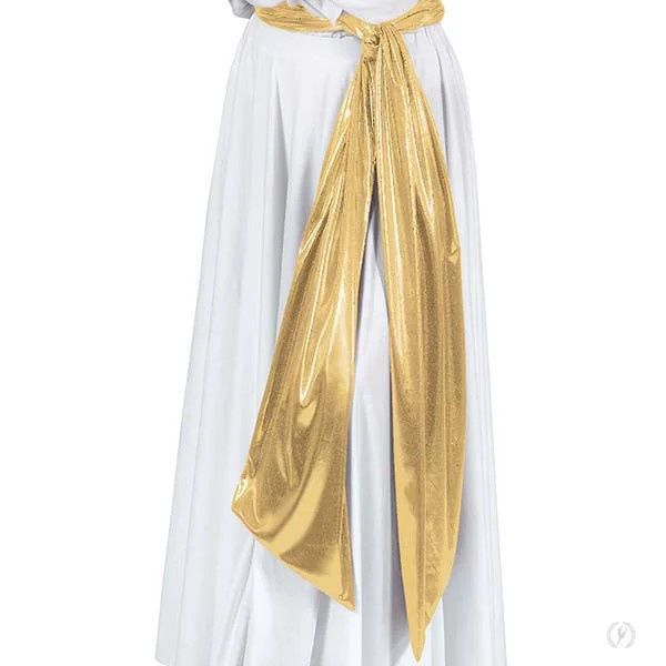 Unisex Extra Long Metallic Praise Dance Sash