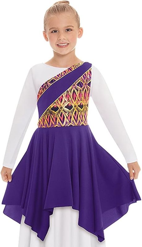 Girls Joyful Praise Asymmetrical Worship Tunic
