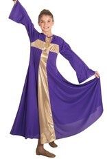 Praise Cross Long Dress - GIRLS