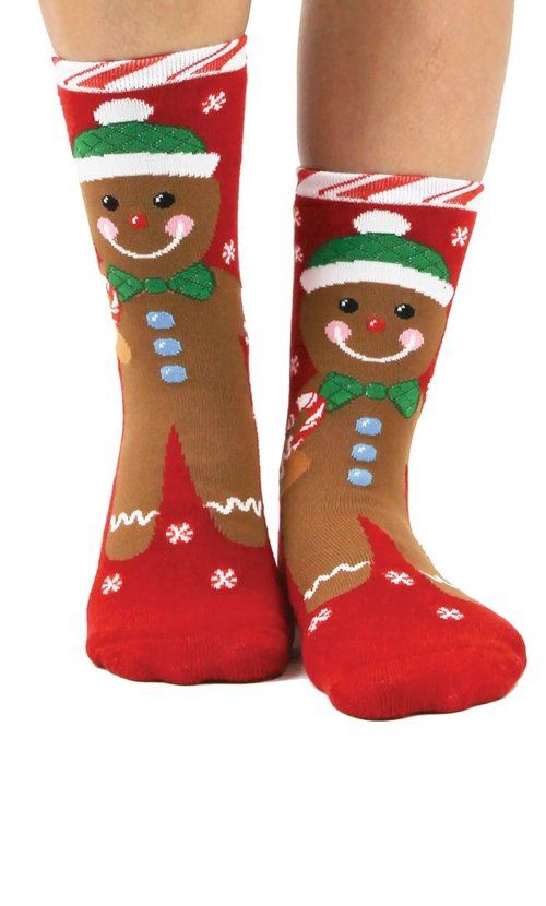 Gingerbread Slipper Socks