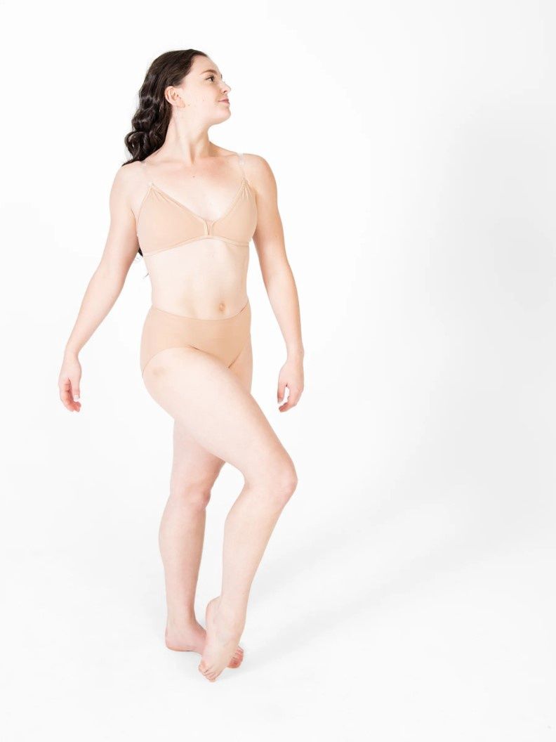 Padded Bra w/ Removable Cups, Color: Nude, Size: XSA
