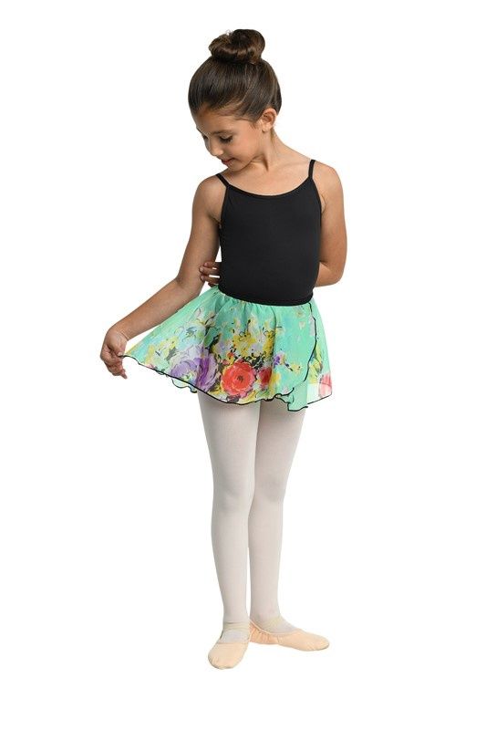 Kids Floral Printed Pull On Skirt