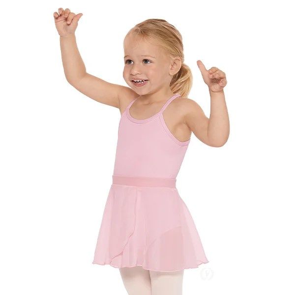Girls Chiffon Mock Wrap Pull On Skirt