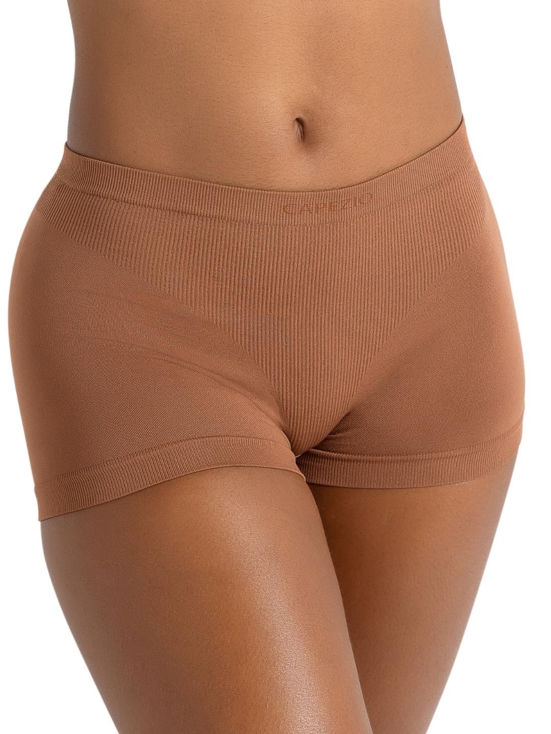 Seamless Boy Cut Short Womans, Color: Mocha, Size: XS/S