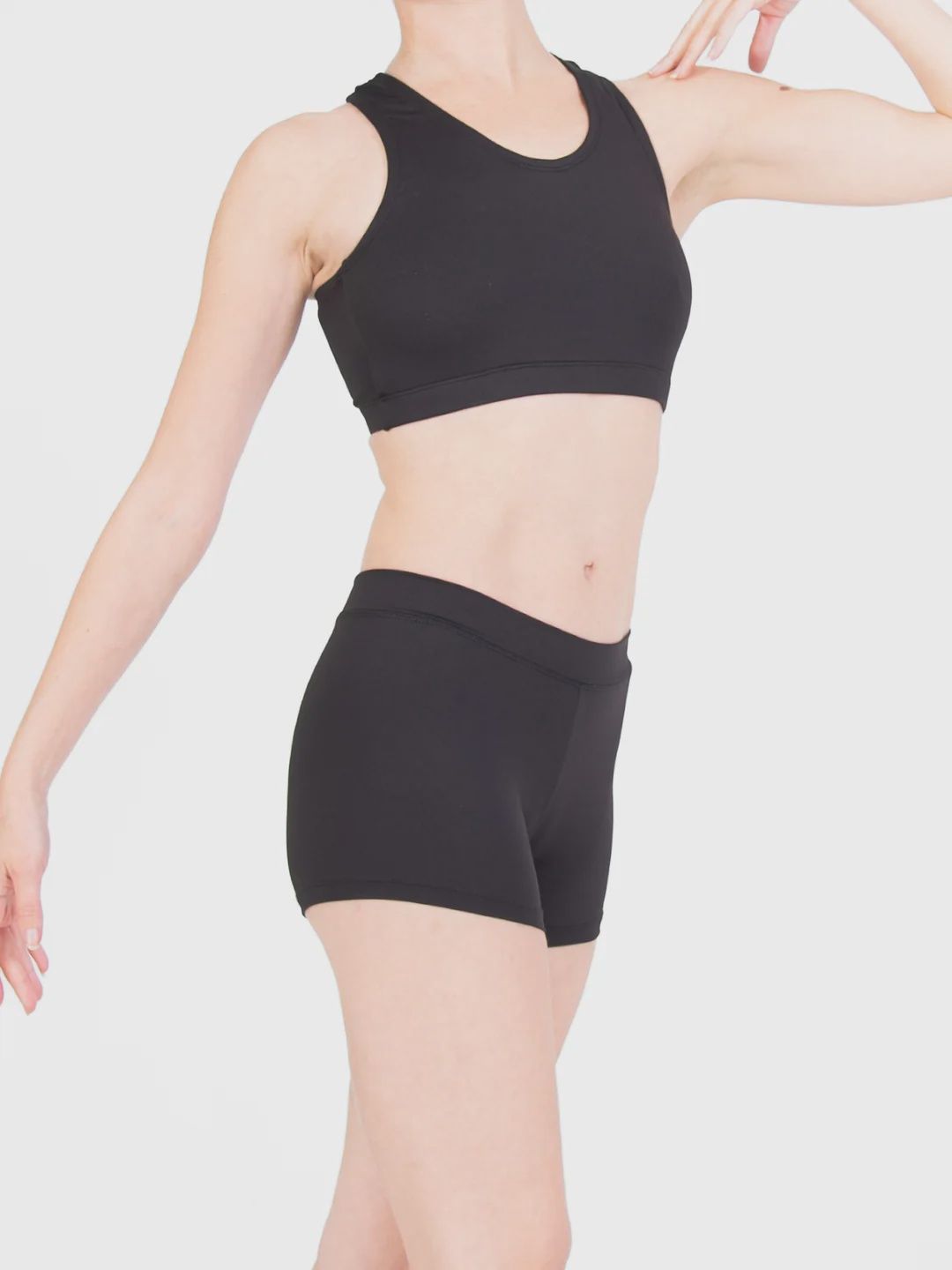 Prowear Boy Cut Short Wide Band Womans, Color: Black, Size: XSA