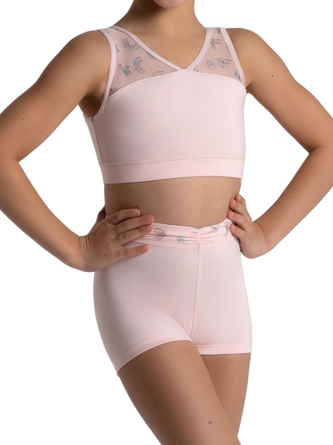 Social Butterfly Rosy Boy Short - Girls, Color: Pink, Size: TOT