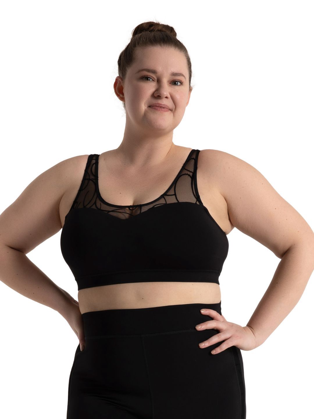 Majestic Lines Beatrice Bra Top, Color: Black, Size: XSA