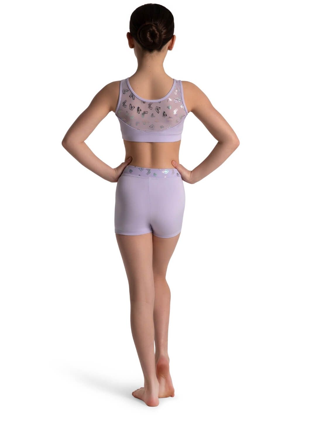 Social Butterfly Luna Bra Top - Girls, Color: Lavendar, Size: TOT