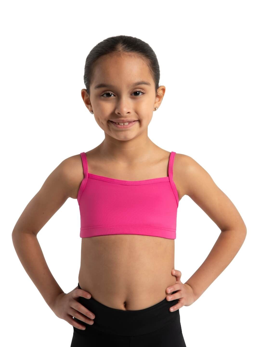 Team Basics Camisole Bra Top Girls, Color: Hot Pink, Size: SC