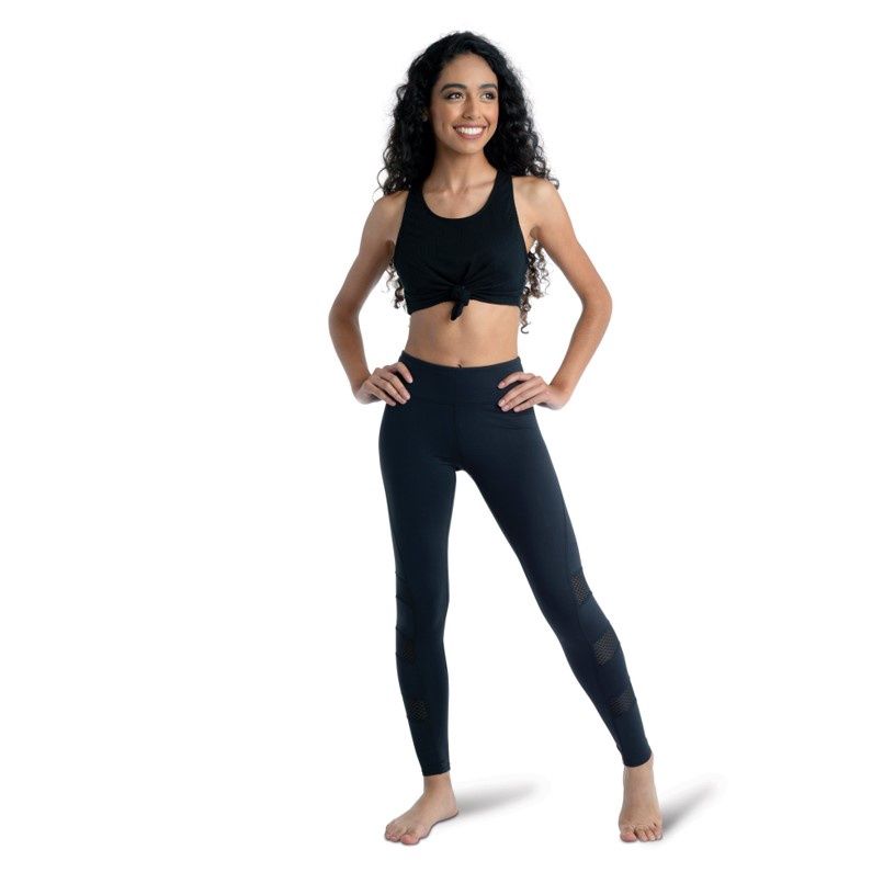 Ribbed Crop Tank, Color: Black, Size: XSA