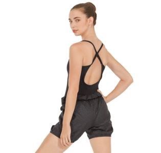 Ripstop Athletic Warm Up Shorts - Woman, Color: Black, Size: MA