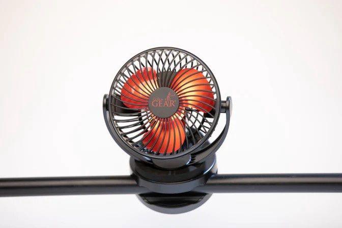 Glam&#39;r Gear Rechargeable LED Clip-on with hook Fan