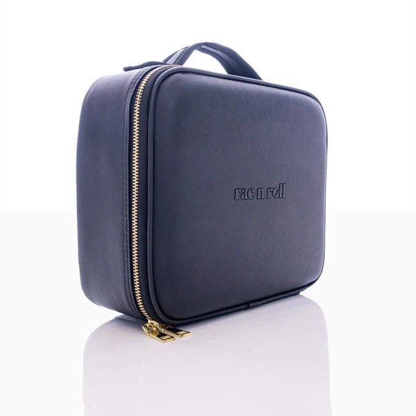 Cosmetic Bags with LED Mirrors, Color: Black