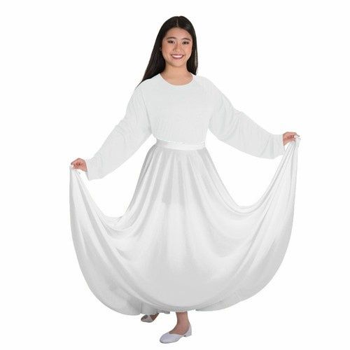 Circle Skirt - WOMENS, Color: White, Size: MA