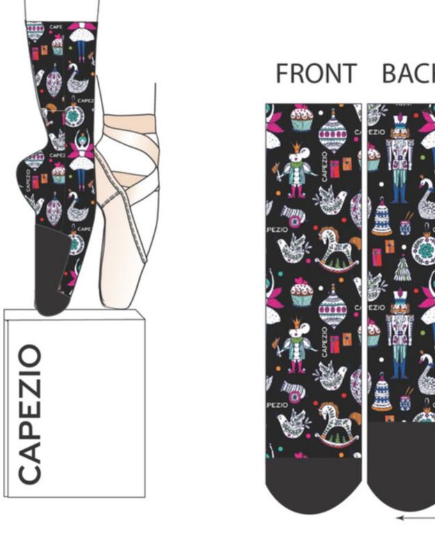 Capezio Nutcracker Printed Ballet Socks