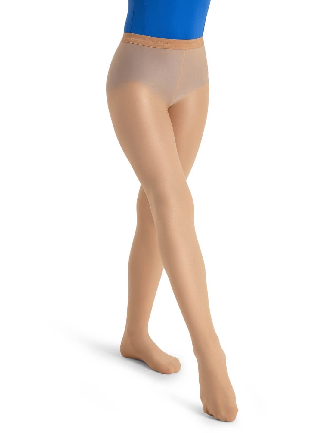 Capezio Ultra Shimmery Footed Tight - Child, Color: CAR, Size: S
