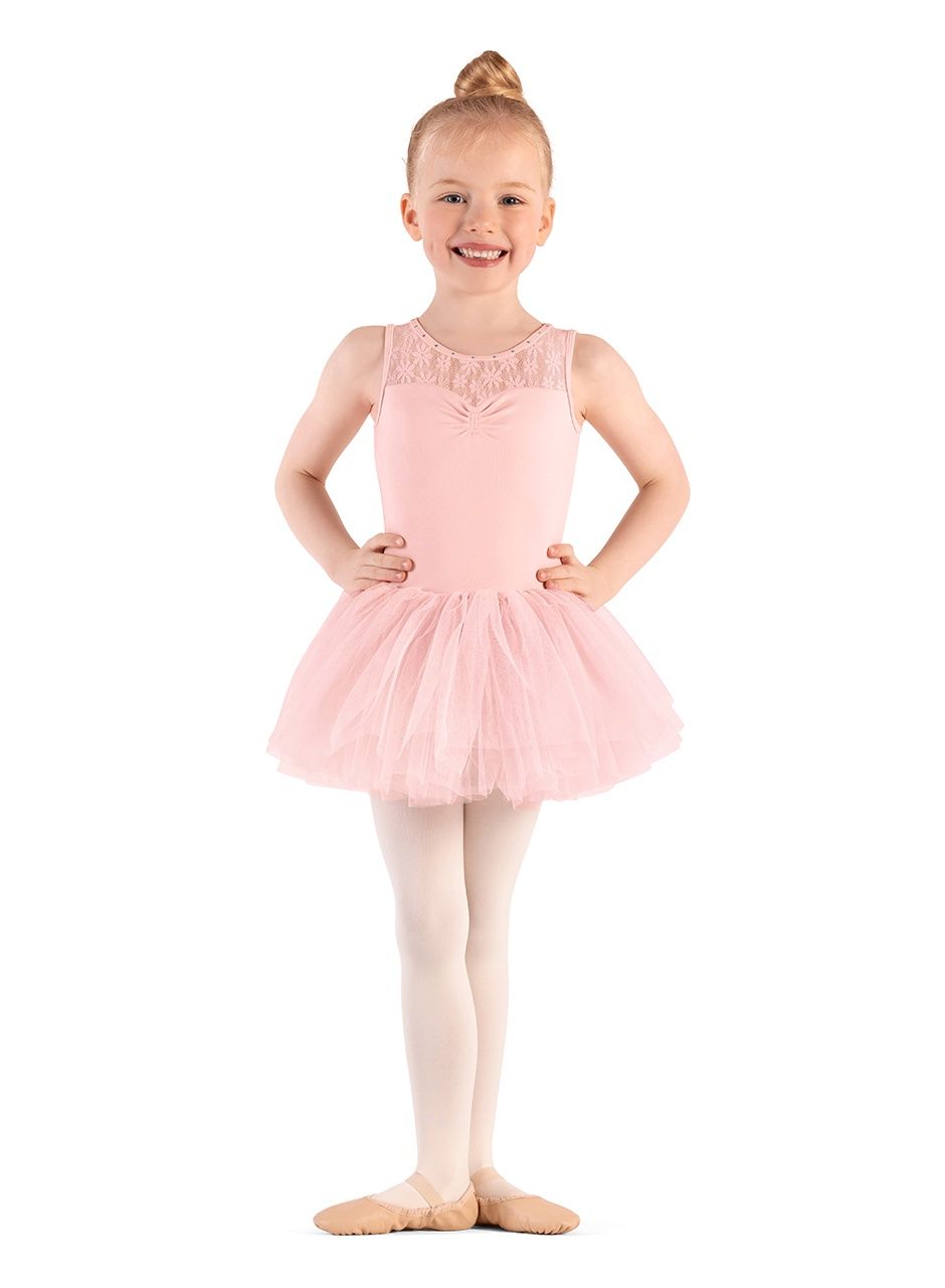 Girls Mirella Majesty Tank Tutu Dress, Color: Pink, Size: 2/4