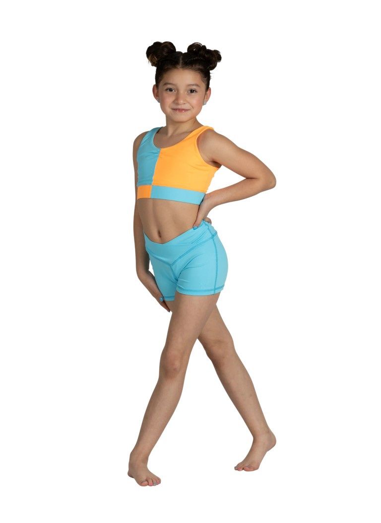 Block Party Top, Color: Sunset Splash, Size: 4-6