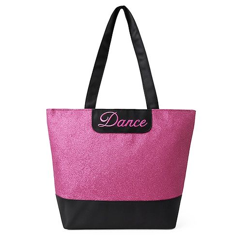 Glitter Dance  Tote, Color: Fuchsia