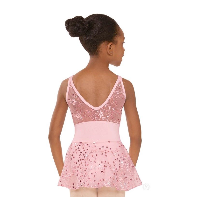 Eurotard Girls Enchanted Dreams Double Strap Dress, Color: Pink, Size: XSC