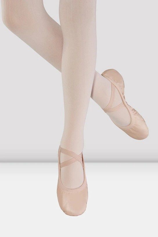 Ladies Odette Leather Ballet Shoes, Color: PNK, Size: 8.5, Width: C