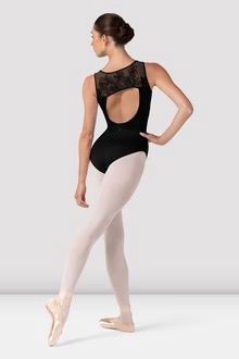 BLOCH Tween Layla Floral Tank Leotard, Color: Black, Size: 8-10