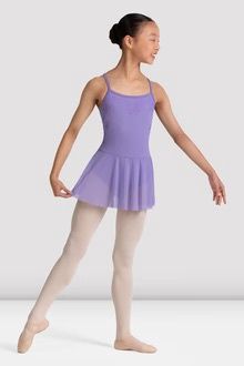 BLOCH Girls Jesse Floral Skirted Camisole Leotard, Color: Lilac, Size: 2-4